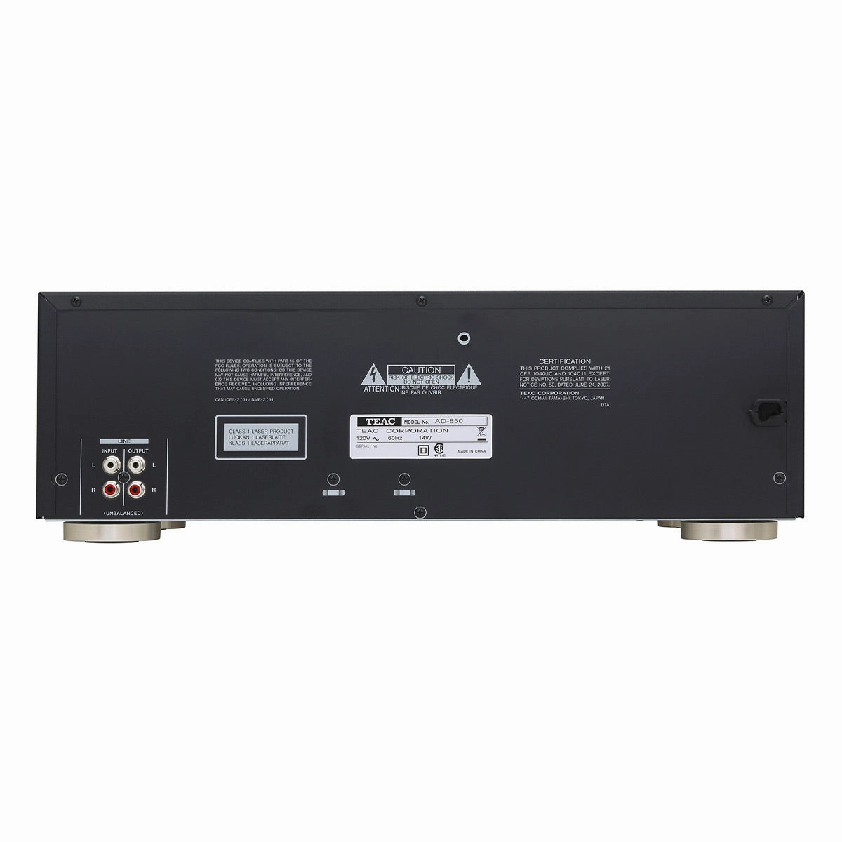 TEAC AD-850-SE Cassette Deck & CD Player with Microphone Input & Digital Recording (Black)