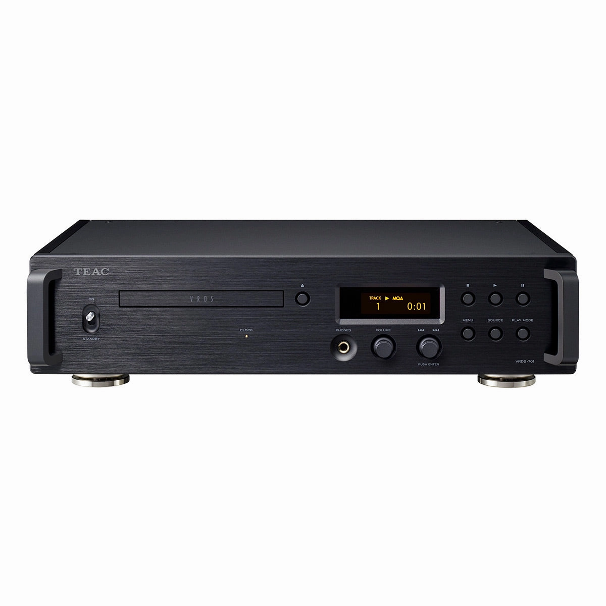 TEAC VRDS-701 Fully-Balanced CD Player with Preamplifier, 32-bit Discrete DAC, and Headphone Amplifier CD player,Compact Disc Player,CD Transport