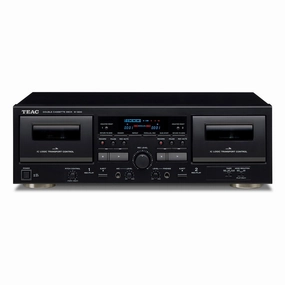 TEAC W-1200 Dual Cassette Player Recorder with Pitch Control Mic Input & USB Out (Black) CD player,Compact Disc Player,CD Transport