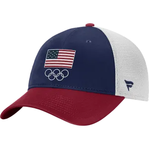 Team USA Red/White/Blue Structured Adjustable Mesh Olympics '24
