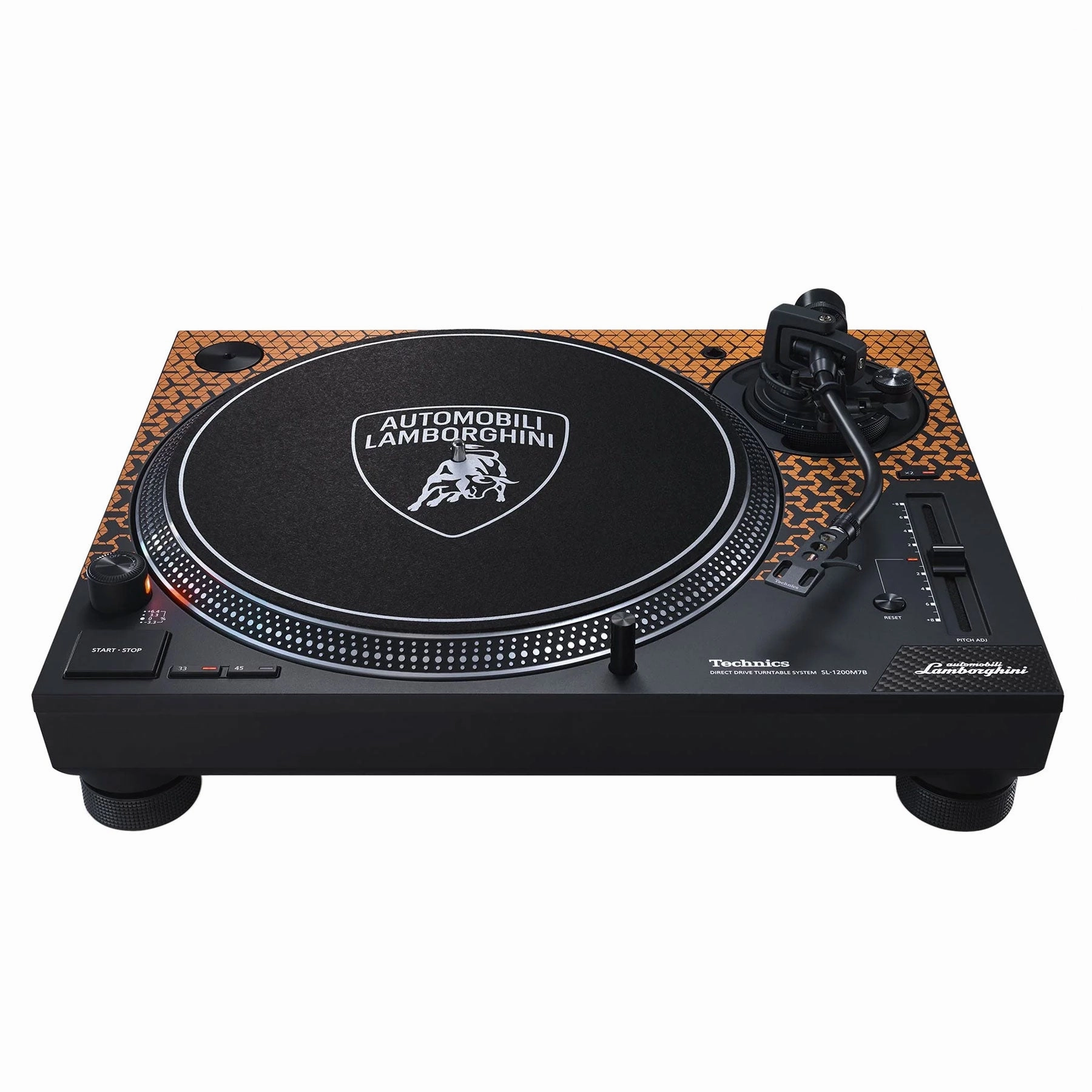 Technics: SL-1200M7BD Automobili Lamborghini Turntable - Orange Record player,Vinyl Player,Analog Turntable