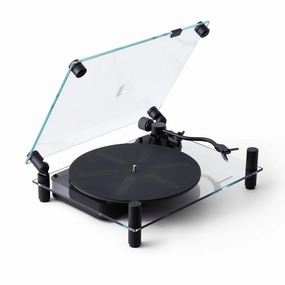 Transparent: Transparent Turntable w/ Bluetooth Record player,Vinyl Player,Analog Turntable