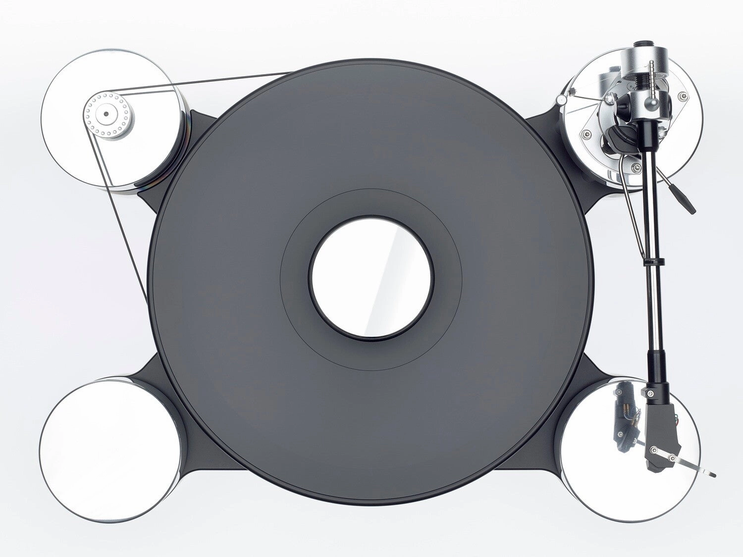 Transrotor Darkstar Sliver Shadow Turntable