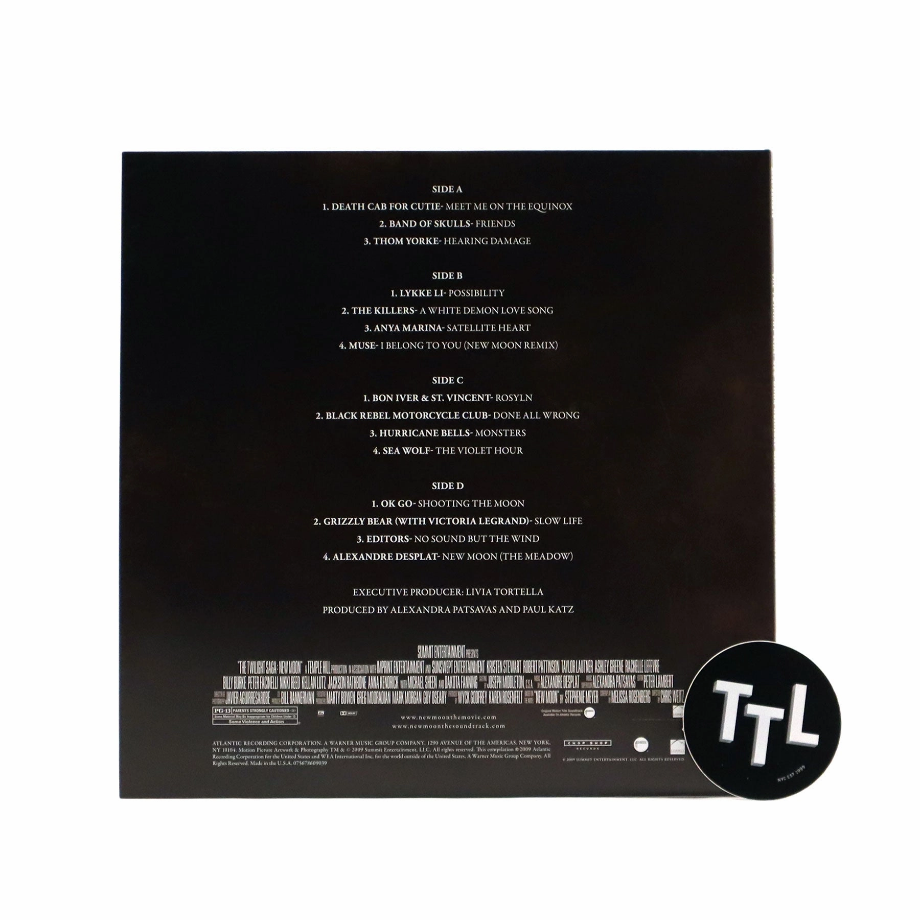Twilight: The Twilight Saga New Moon Soundtrack (Indie Exclusive Colored Vinyl) Vinyl 2LP