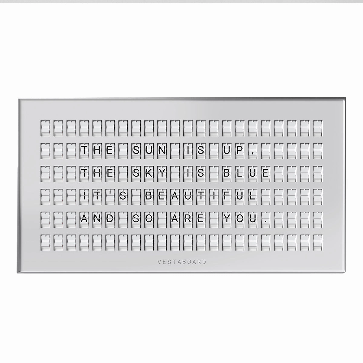 Vestaboard Vestaboard Mechanical Smart Messaging Display (White) TVs,Televisions,Smart Displays