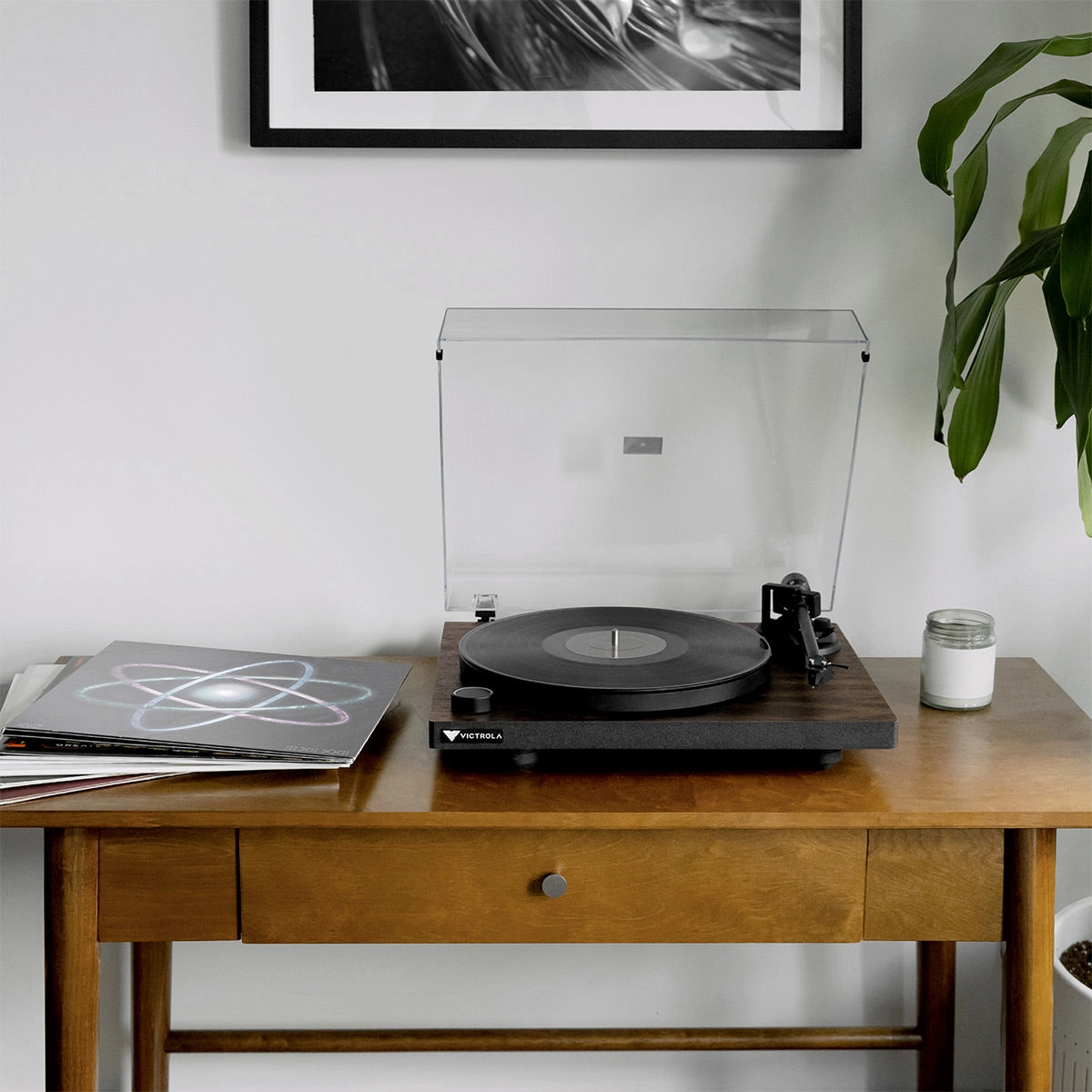Victrola Premiere T1 Premium Turntable with Built-In Vinyl Stream Bluetooth Technology (Espresso)