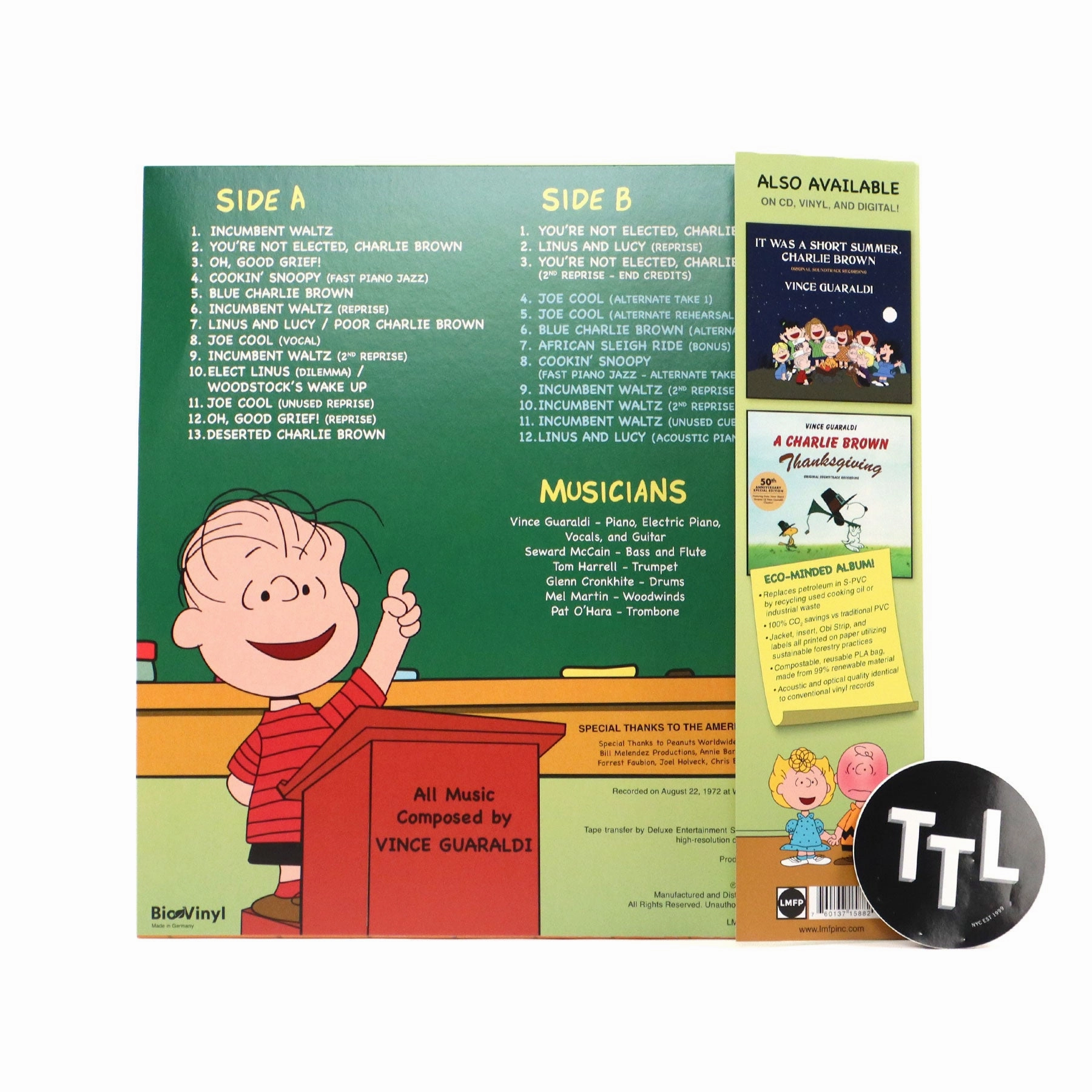 Vince Guaraldi: You're Not Elected, Charlie Brown (Indie Exclusive Colored Vinyl) Vinyl LP