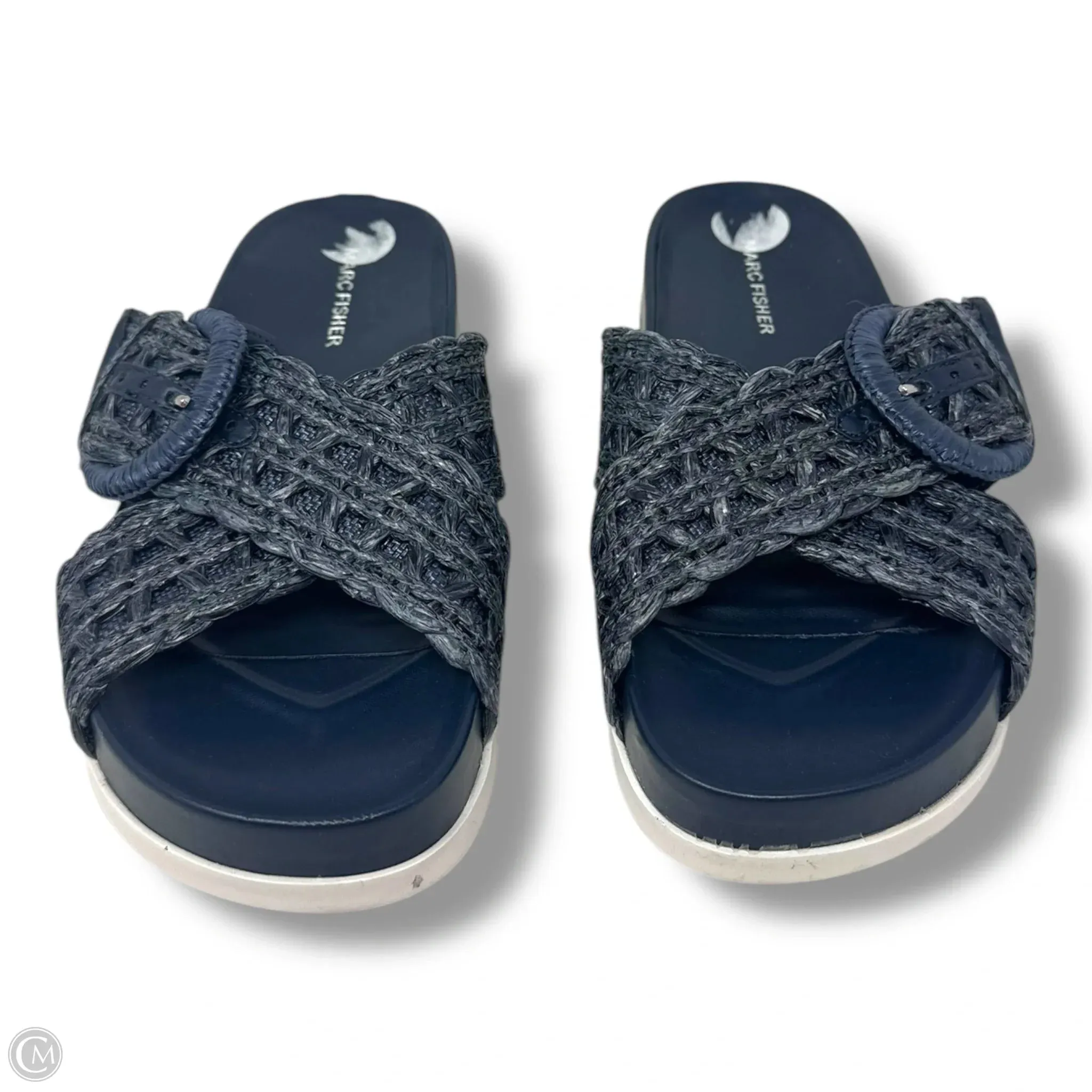 Welti Sandals By Marc Fisher In Navy, Size: 7 marc-fisher