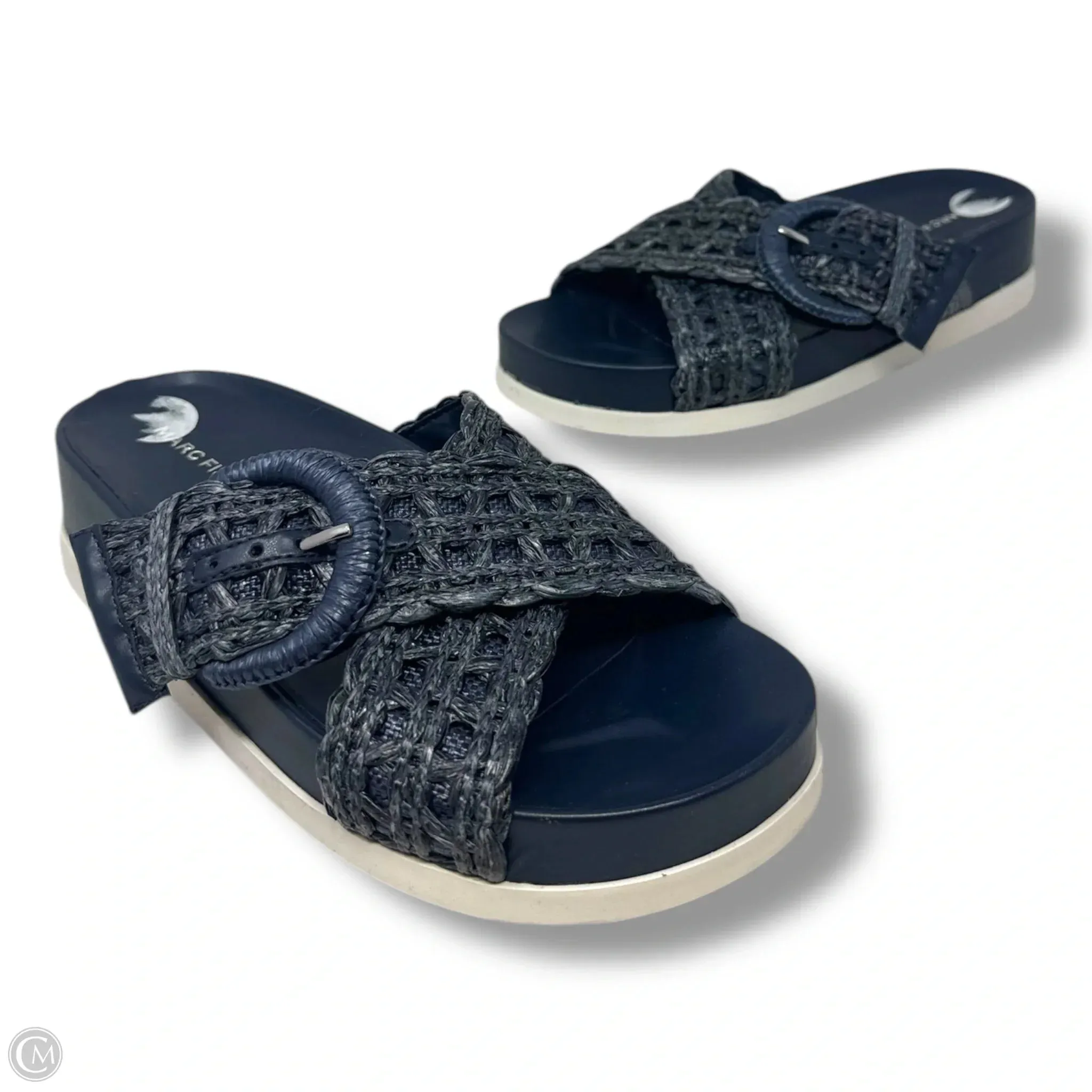 Welti Sandals By Marc Fisher In Navy, Size: 7 marc-fisher