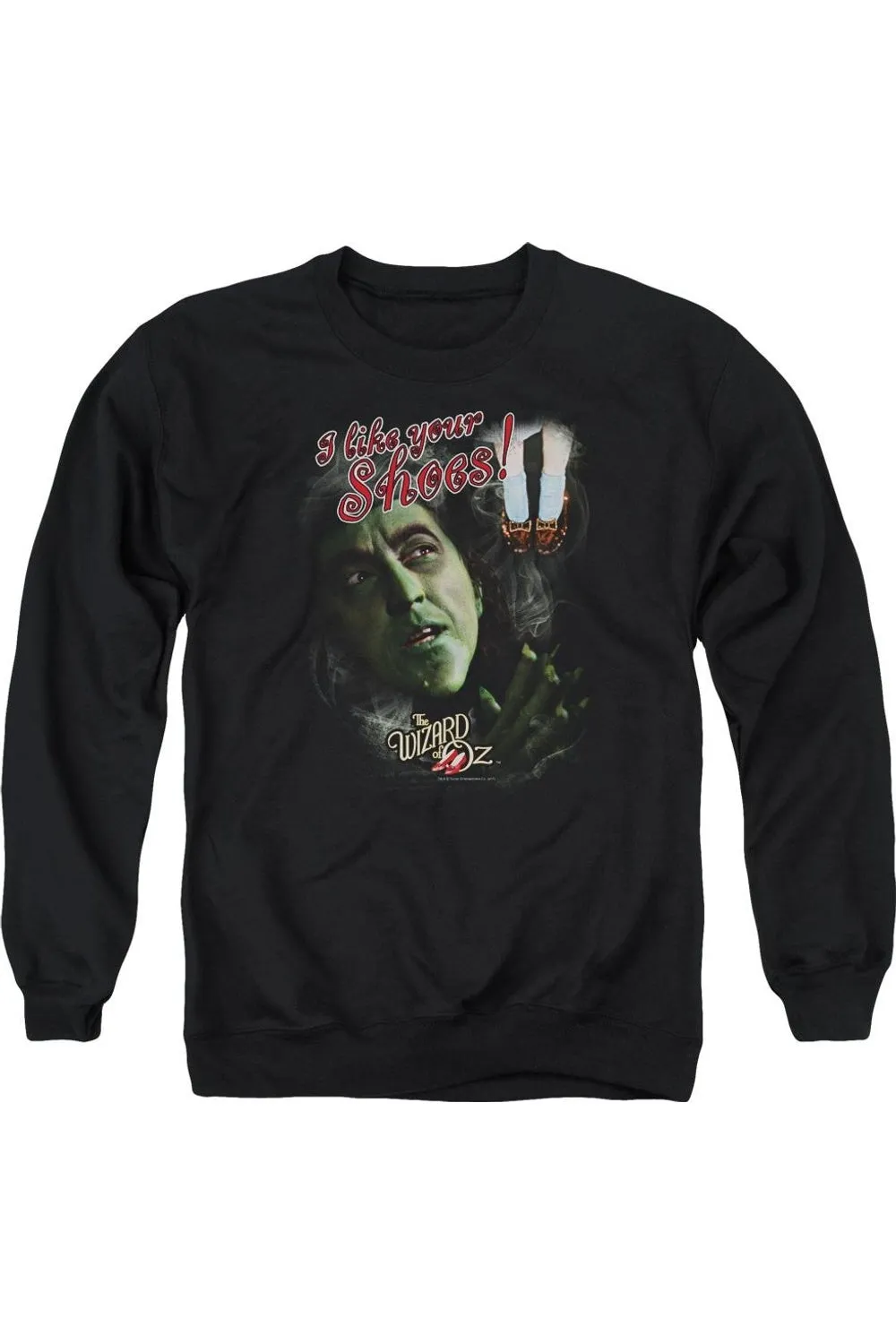 Wizard Of Oz I Like Your Shoes Adult Crewneck Sweatshirt