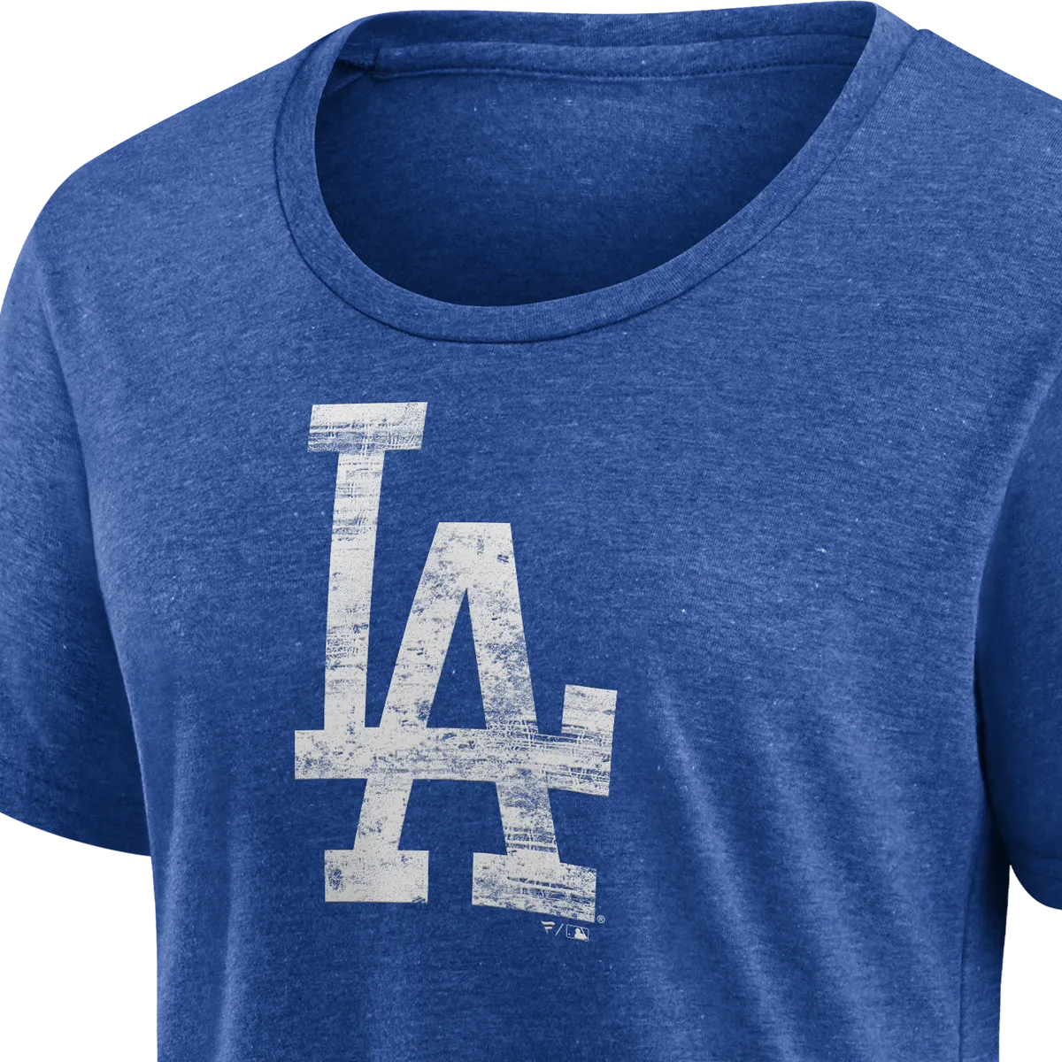 Women's Dodgers Triblend Logo Short Sleeve
