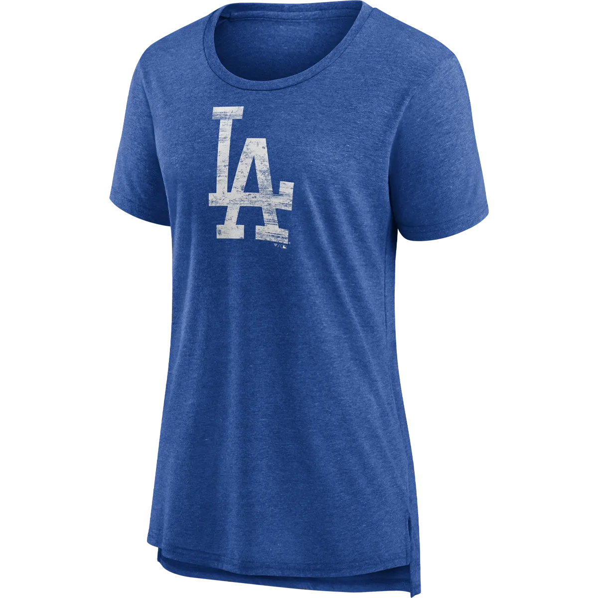 Women's Dodgers Triblend Logo Short Sleeve