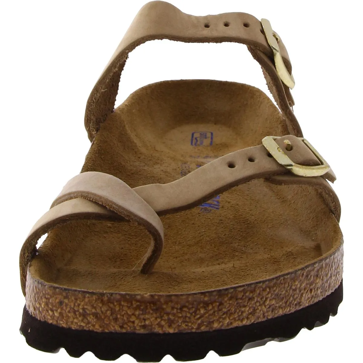 Womens Toe Loop Slip On Footbed Sandals
