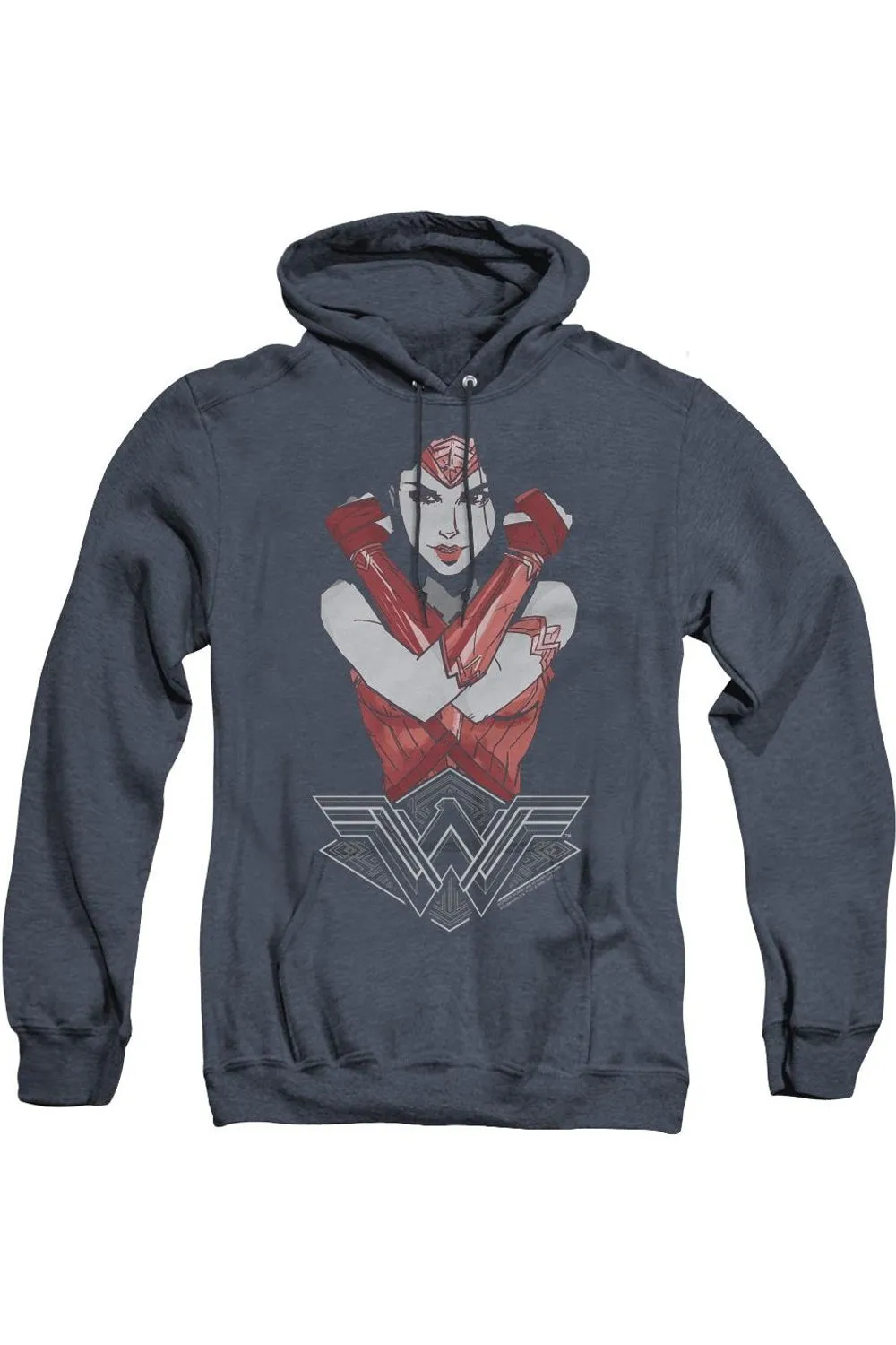 Wonder Woman Movie Amazon Adult Heather Hoodie / Hooded Sweatshirt