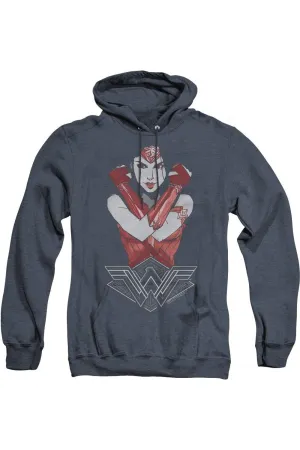Wonder Woman Movie Amazon Adult Heather Hoodie / Hooded Sweatshirt