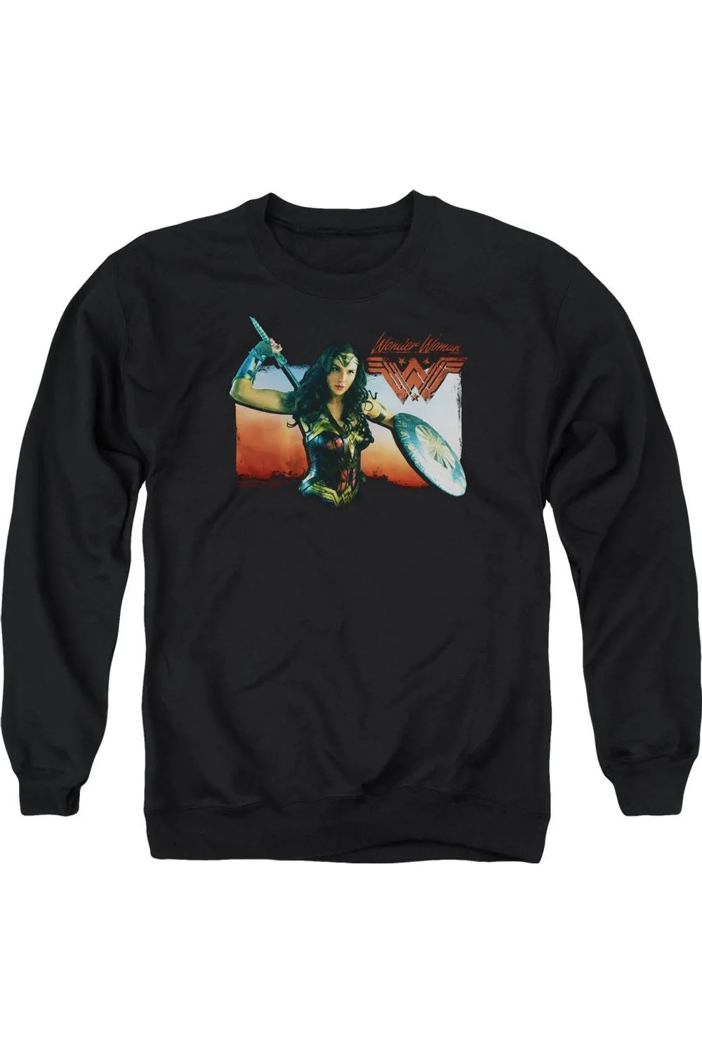 Wonder Woman Movie Warrior Woman Adult Crewneck Sweatshirt