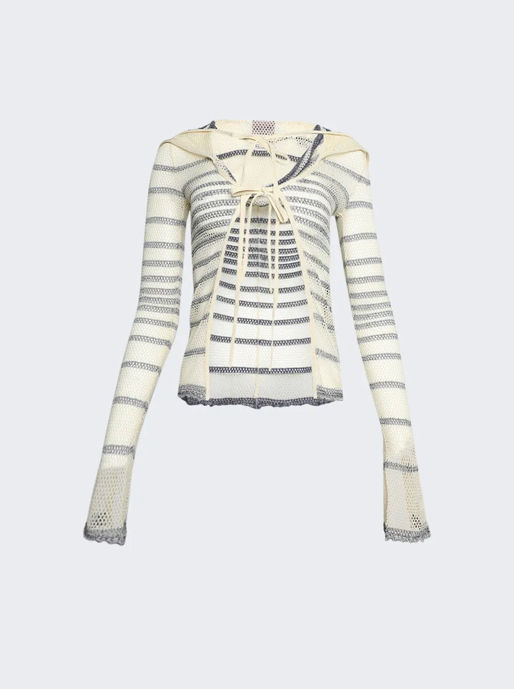 X Knwls Mariniere Pointelle Cardigan
