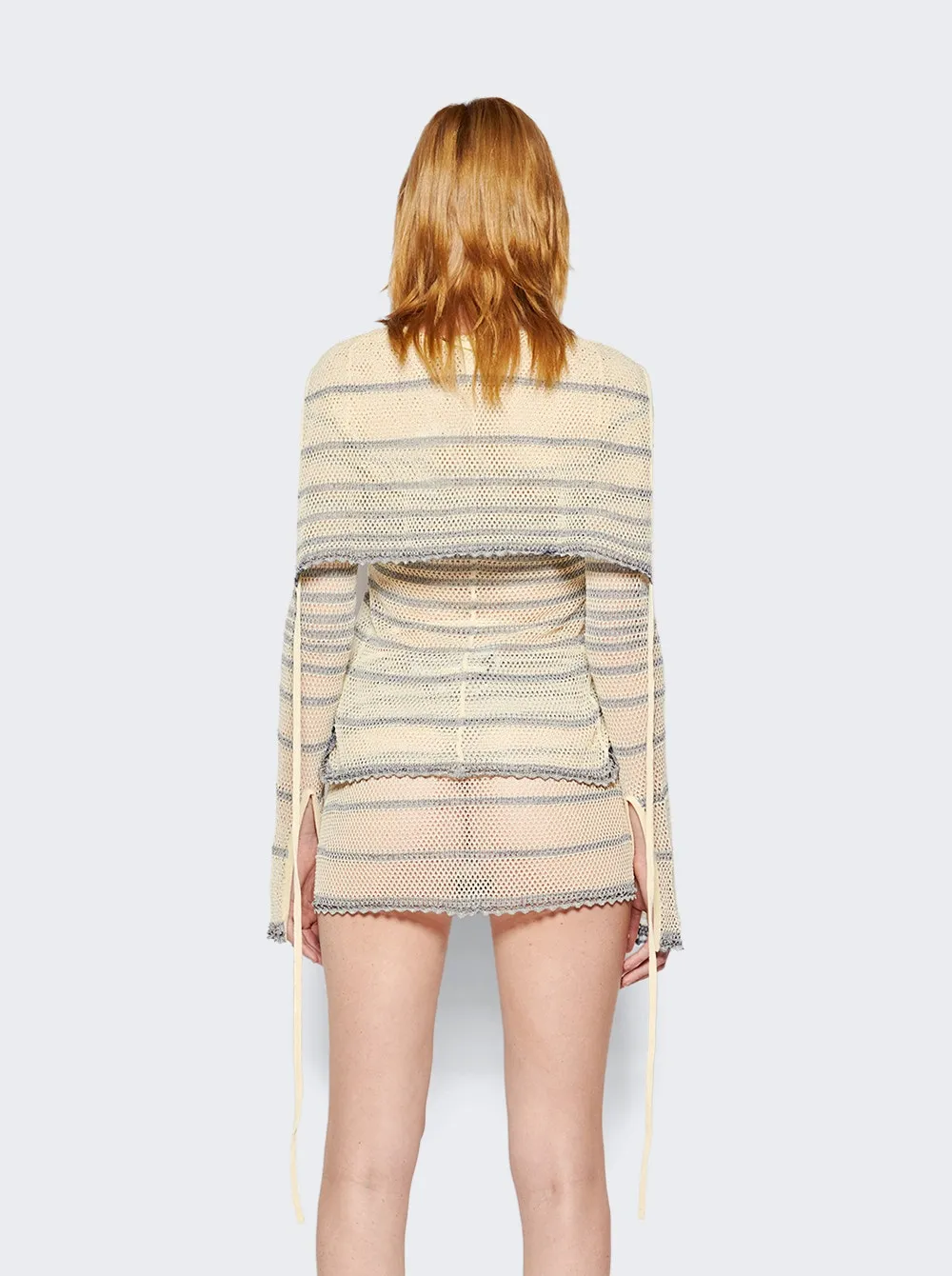 X Knwls Mariniere Pointelle Cardigan