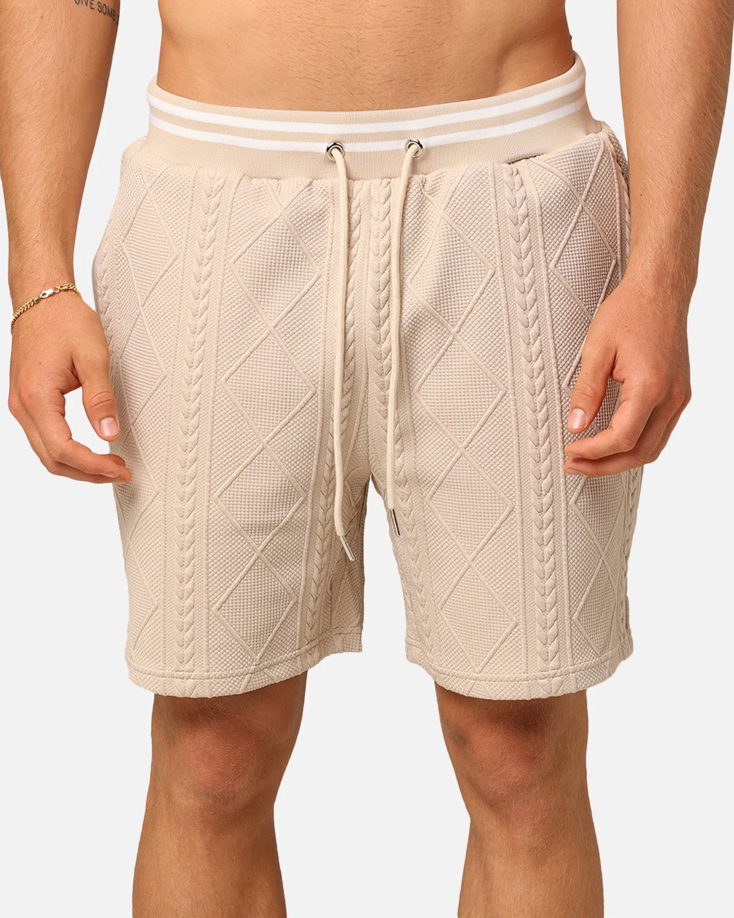 XXIII Danny Knit Shorts Beige