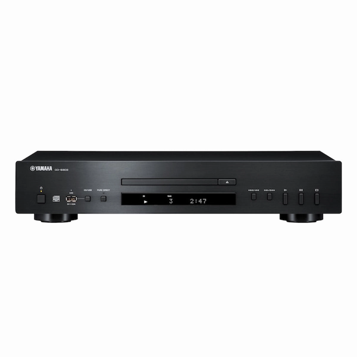 Yamaha CD-S303 CD Player with MP3/WMA/LPCM/FLAC/USB Compatibility with A-S301 Integrated Amplifier