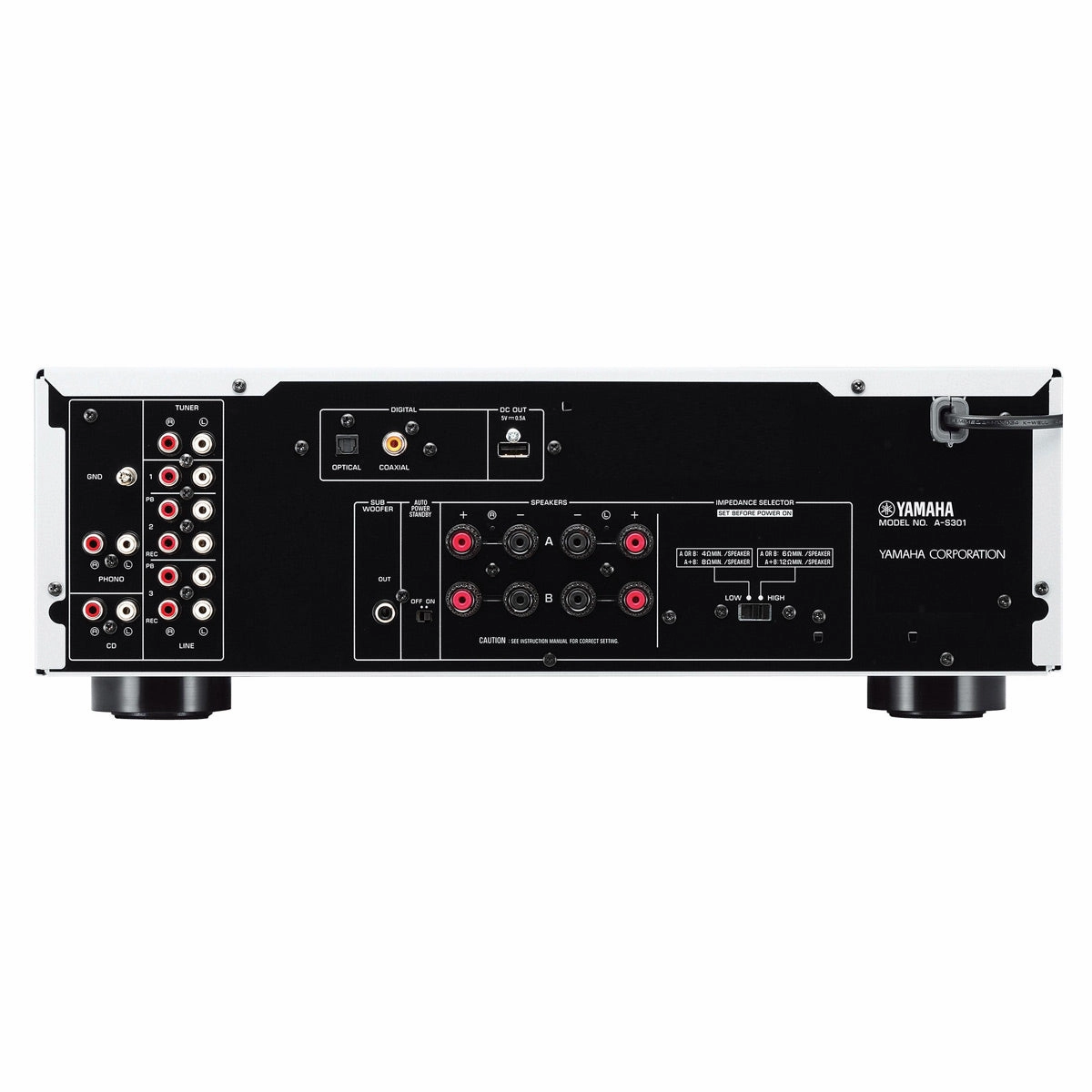 Yamaha CD-S303 CD Player with MP3/WMA/LPCM/FLAC/USB Compatibility with A-S301 Integrated Amplifier