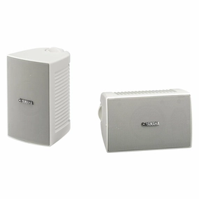 Yamaha NS-AW194 High Performance Outdoor Speakers - Pair (White) Outdoor Speakers,Weatherproof Audio,Patio Sound Systems