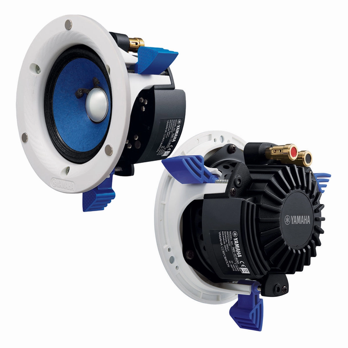 Yamaha NS-IC400 90 Watt 4 Inch 2 Way In Ceiling Speakers - Pair (White)