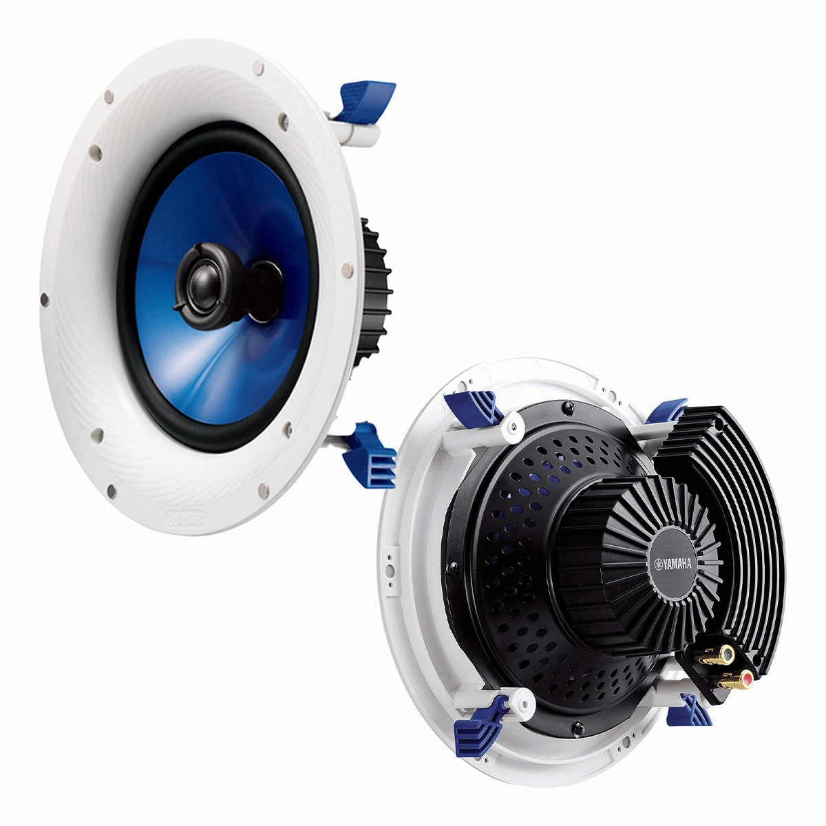 Yamaha NS-IC800 140 Watt 8 Inch 2 Way In Ceiling Speakers - Pair (White)