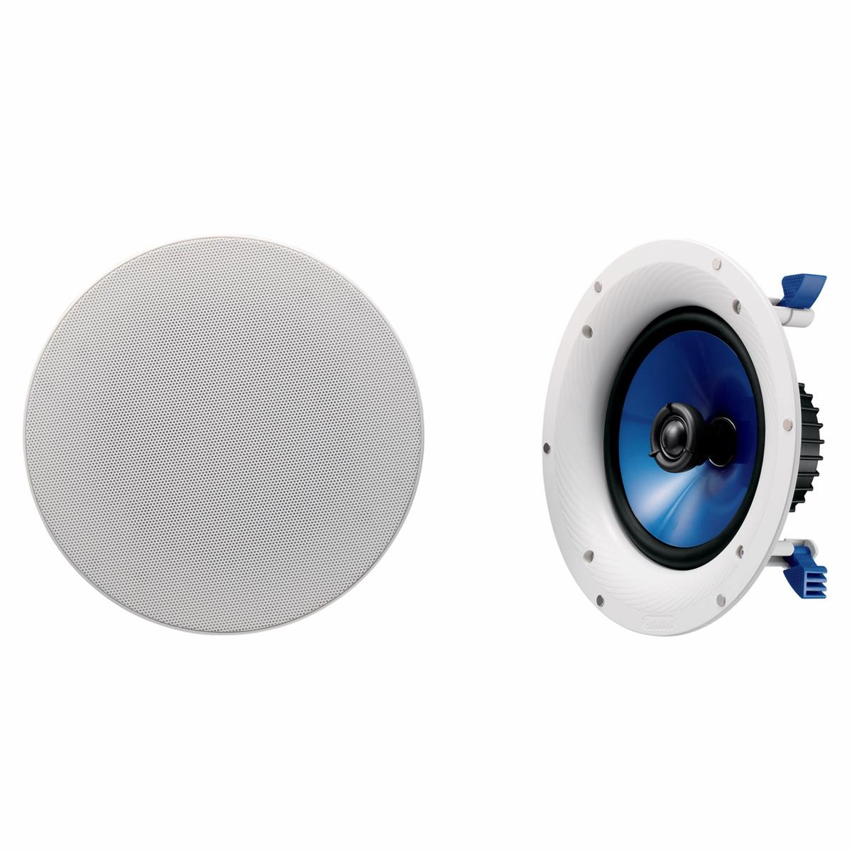Yamaha NS-IC800 140 Watt 8 Inch 2 Way In Ceiling Speakers - Pair (White) In Wall & In Ceiling Speakers,Recessed Speakers,Flush Mount Audio