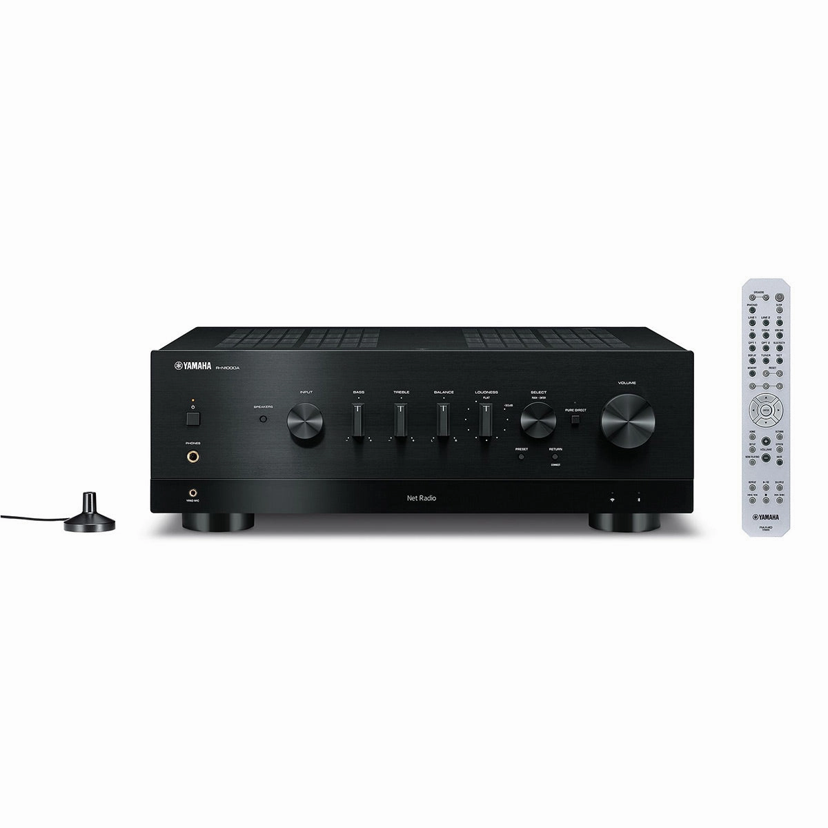 Yamaha R-N1000A Stereo Network Receiver with HDMI ARC, Bluetooth, Wi-Fi, and MusicCast (Black) hi-fi volume knob,hi-fi remote control system,hi-fi smart amplifier