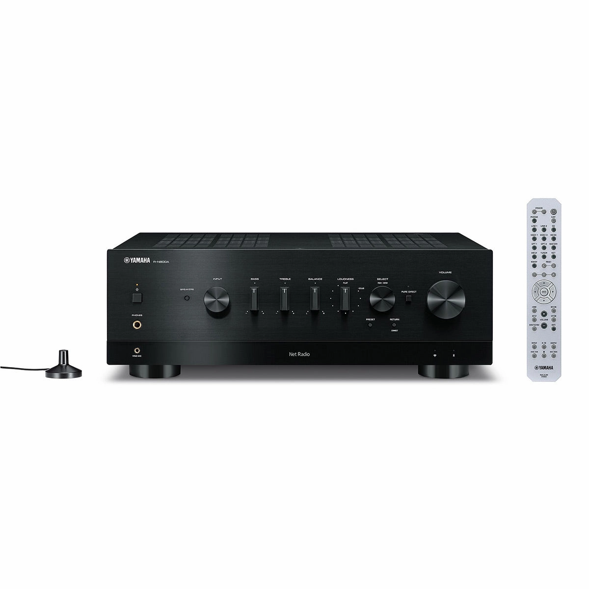 Yamaha R-N800A Stereo Network Receiver with Bluetooth, Wi-Fi, and MusicCast (Black) hi-fi volume knob,hi-fi remote control system,hi-fi smart amplifier