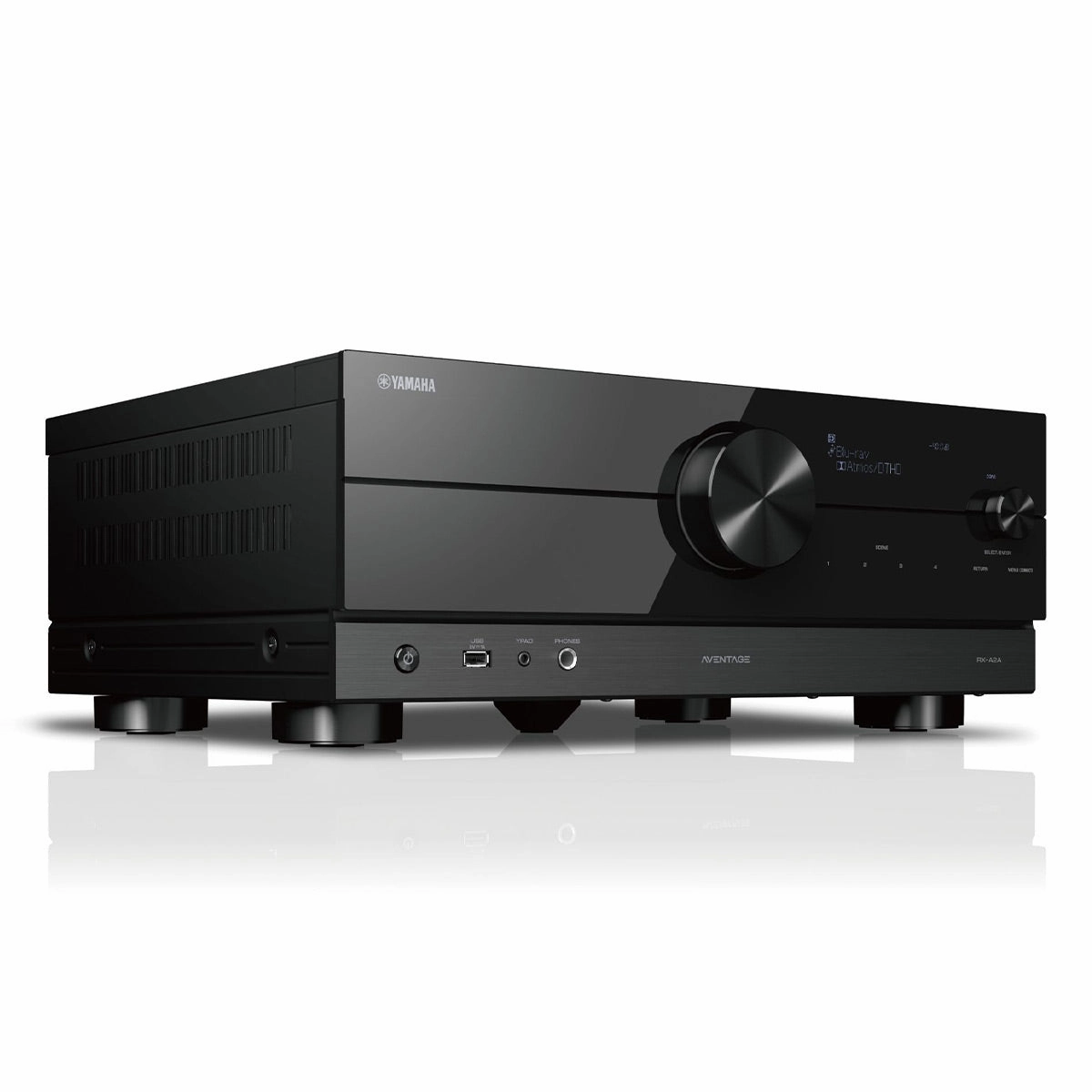 Yamaha RX-A2A AVENTAGE 7.2-Channel AV Receiver with 8K HDMI and MusicCast hi-fi volume knob,hi-fi remote control system,hi-fi smart amplifier