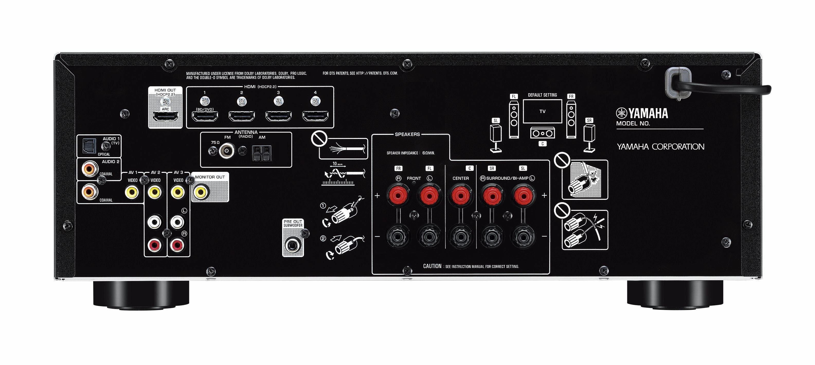 Yamaha RX V385 5.1Ch AV Receiver