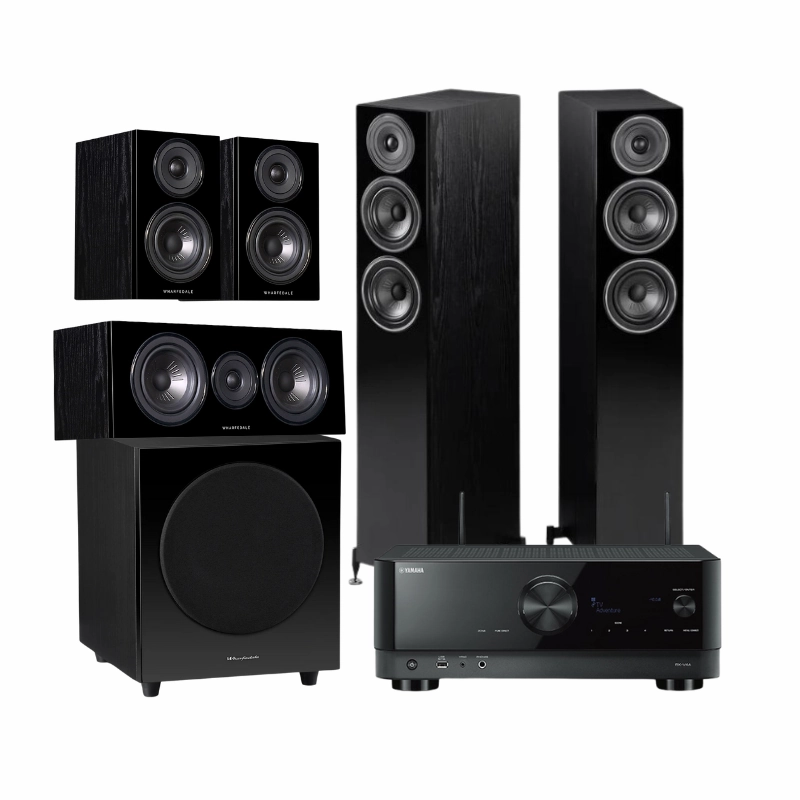 Yamaha RX-V4A & Wharfedale WH-D10,Diamond 12.2,12.3,12.C Bundle hi-fi analog preamp,hi-fi dynamic range audio,hi-fi stereo for TV