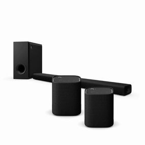Yamaha SR-X50A Soundbar & 2x WS-X1A Wireless Speakers | Bundle hi-fi analog preamp,hi-fi dynamic range audio,hi-fi stereo for TV