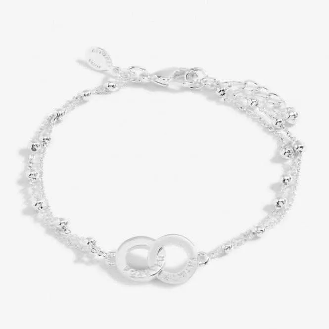 You Are My Forever Always Silver Plated 18cm   3cm Bracelet 6736 Joma Jewellery