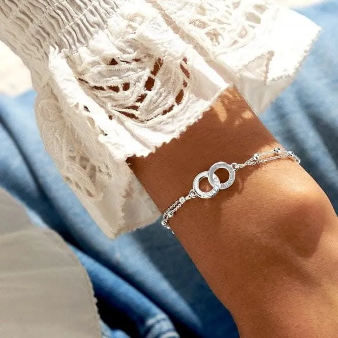 You Are My Forever Always Silver Plated 18cm   3cm Bracelet 6736 Joma Jewellery