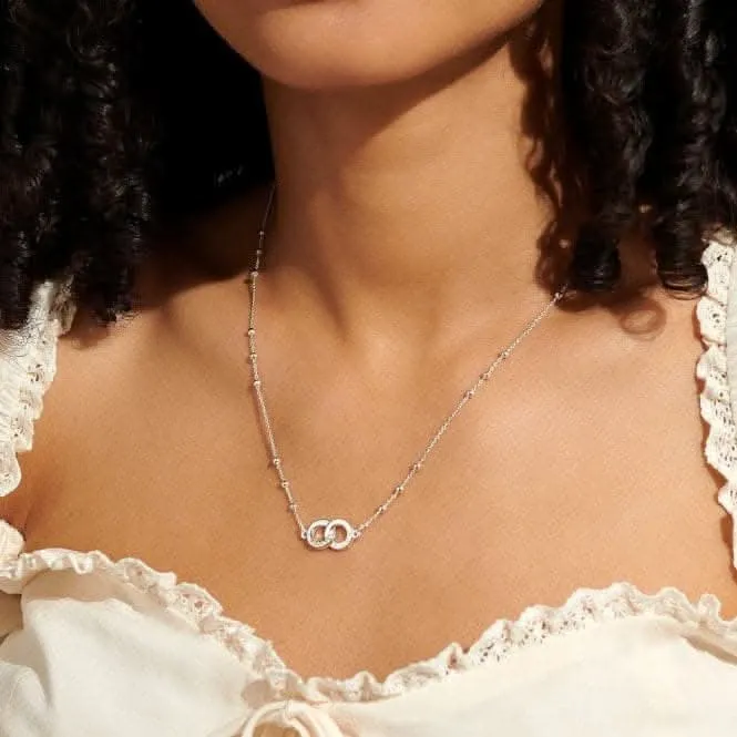 You Are My Forever Always Silver Plated 46cm   5cm Necklace 6737 Joma Jewellery