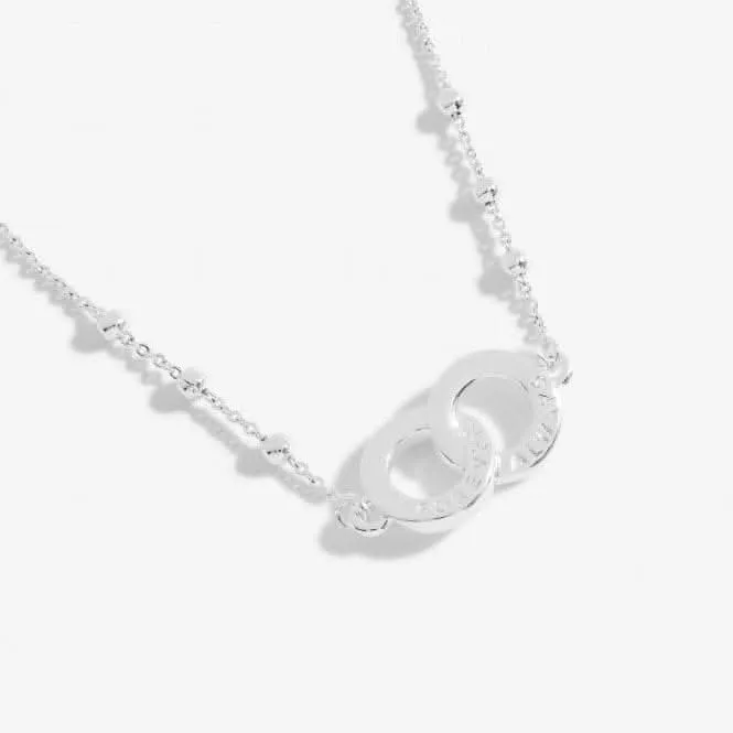 You Are My Forever Always Silver Plated 46cm   5cm Necklace 6737 Joma Jewellery