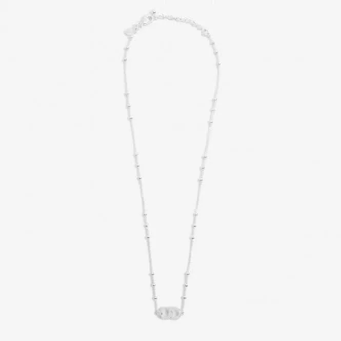 You Are My Forever Always Silver Plated 46cm   5cm Necklace 6737 Joma Jewellery