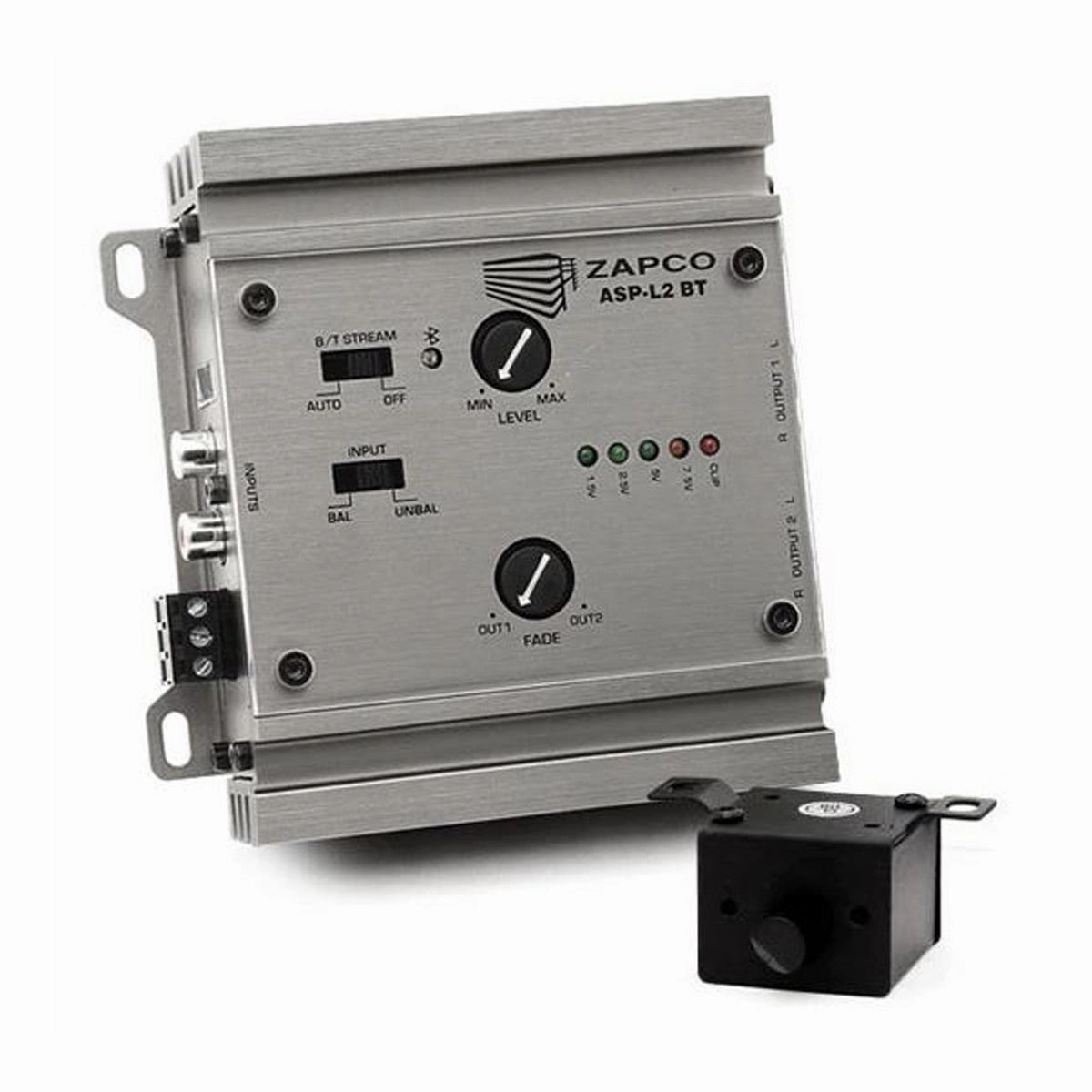 Zapco ASP-L2BT 2-Channel 9.5-Volt Line Driver with Bluetooth Car amplifiers & processors,Car Audio Amps,Vehicle Sound Systems