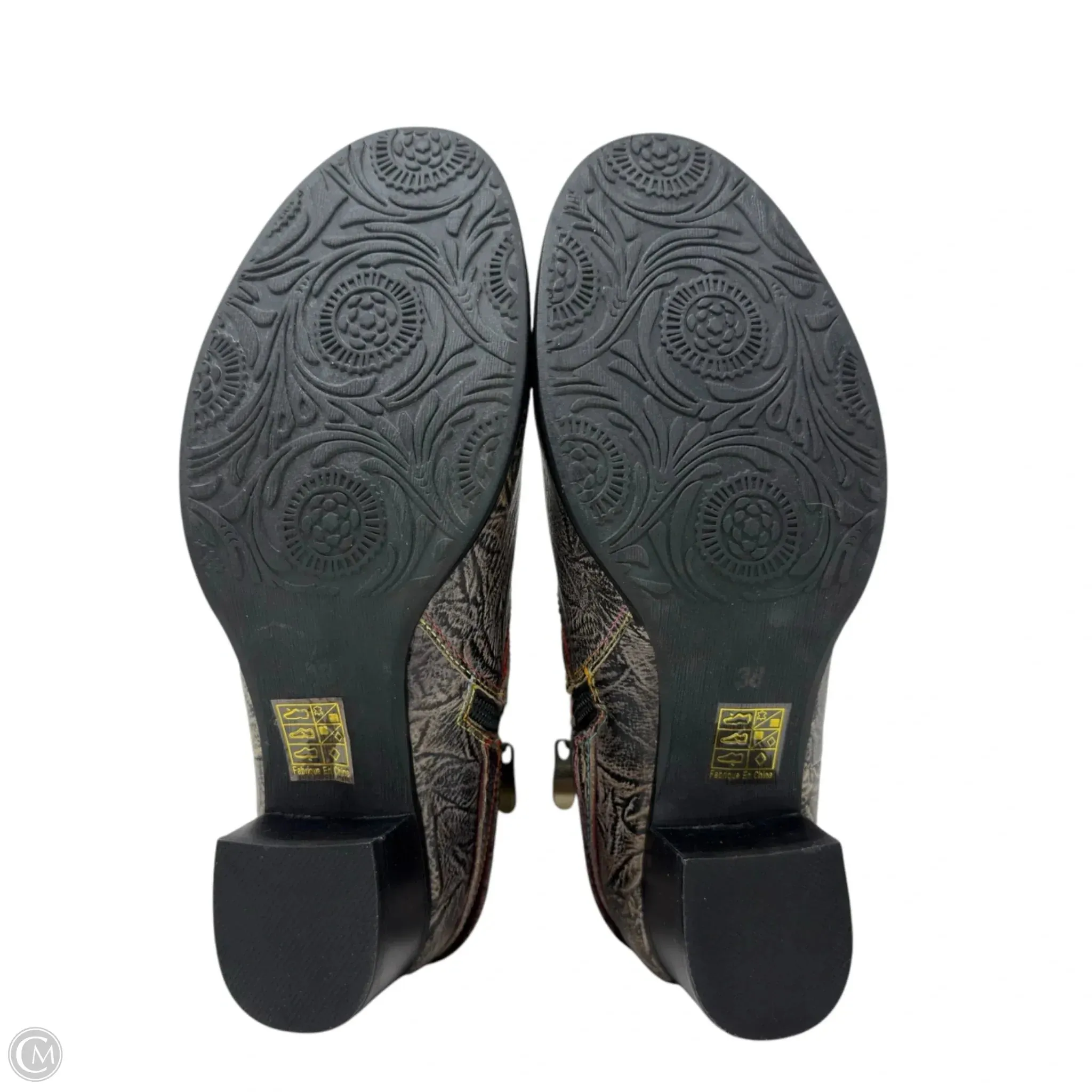 Zhamsha Shine Western Booties By L’Artiste X Spring Step In Multi-colored, Size: 7.5
