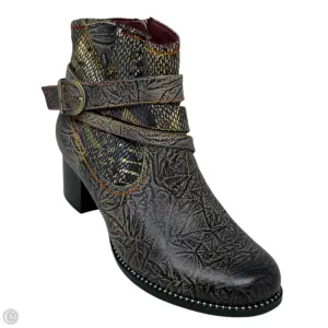 Zhamsha Shine Western Booties By L’Artiste X Spring Step In Multi-colored, Size: 7.5